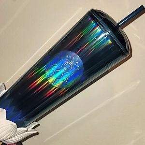 ~PRICE FIRM~ Starbucks blue holographic cup